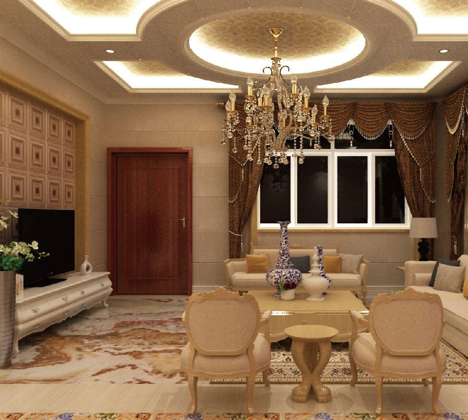 典尚效果圖-客廳